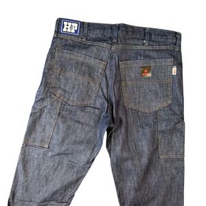 Crude FR Flame Resistant Jeans 37x34 Dark Wash Denim Carpenter Work Pants H&P‎